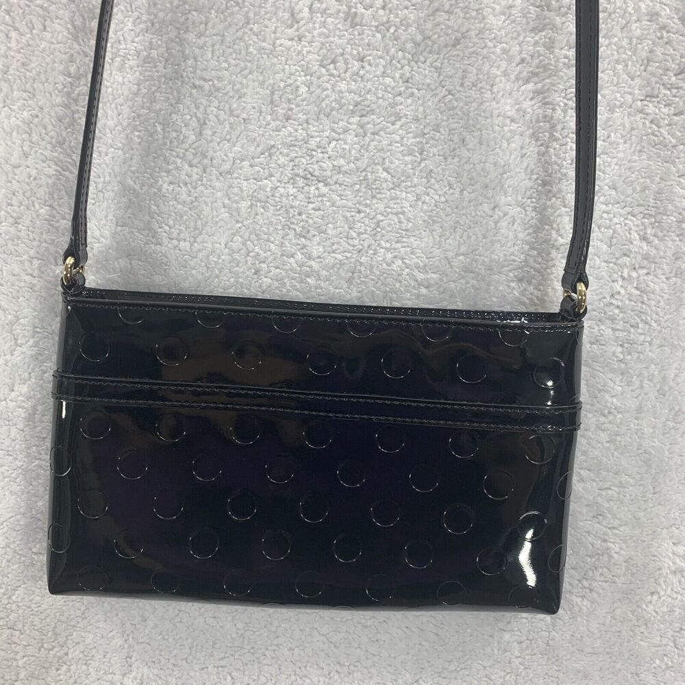 Kate Spade Crossbody Shoulder Purse Camellia Street Amy Patent Leather Black COA - Picture 3 of 16